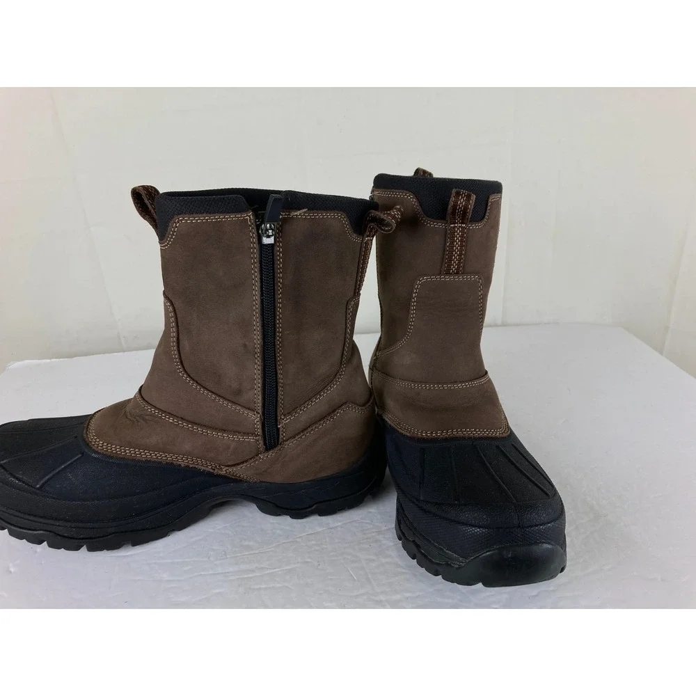 L.L. Bean Storm Chaser Boots Men 8 Brown Leather Waterproof Insulated Fall